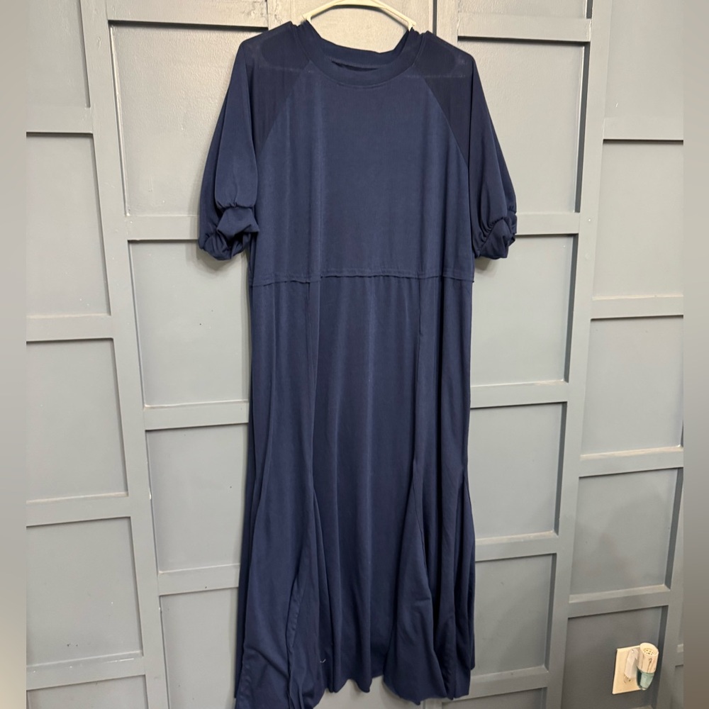 Elegant Navy Maxi Dress